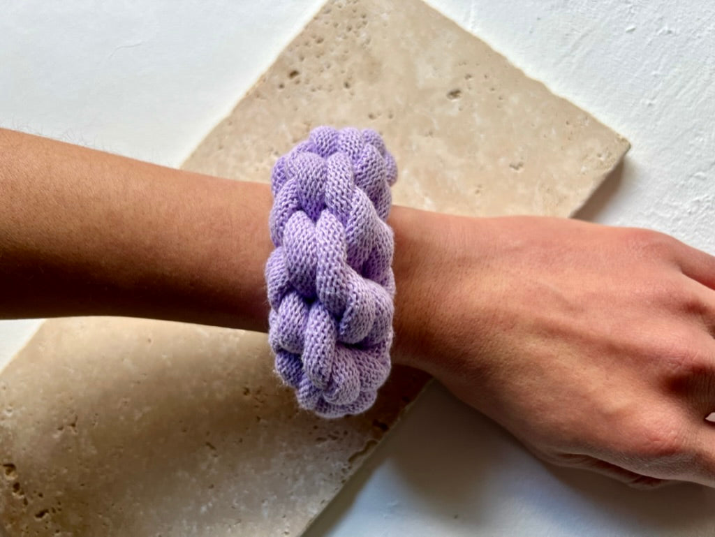 Chunky crocheted bracelet