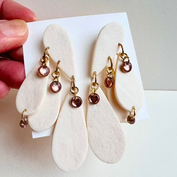 Teardrop chandelier earrings PIA