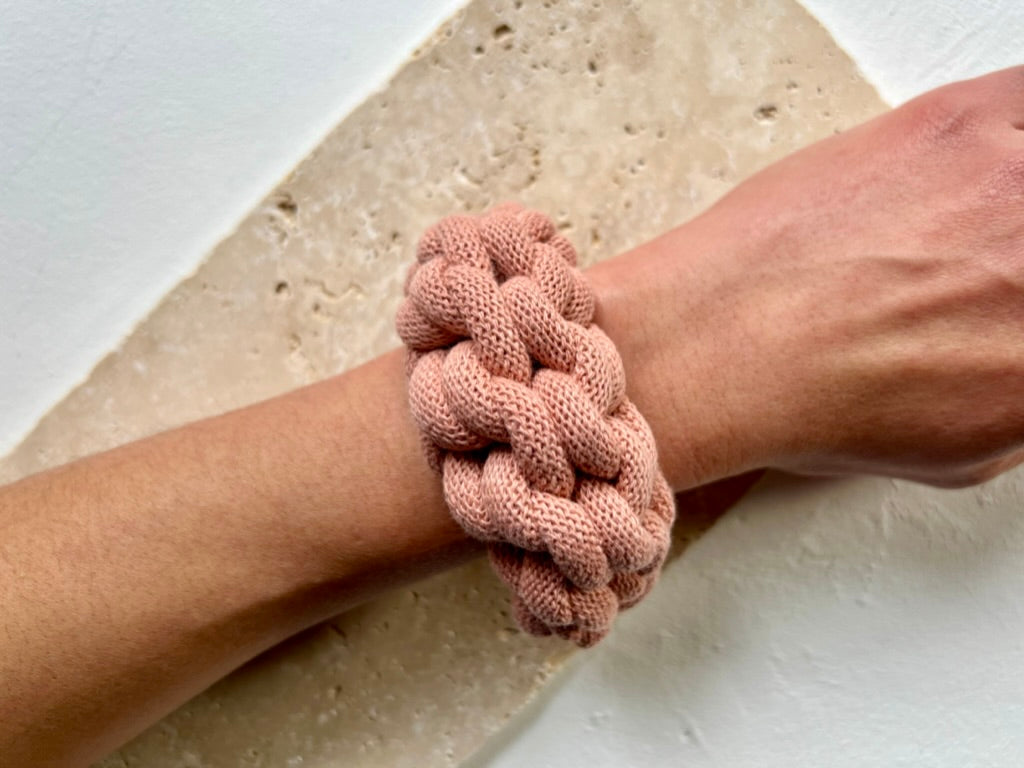 Chunky crocheted bracelet