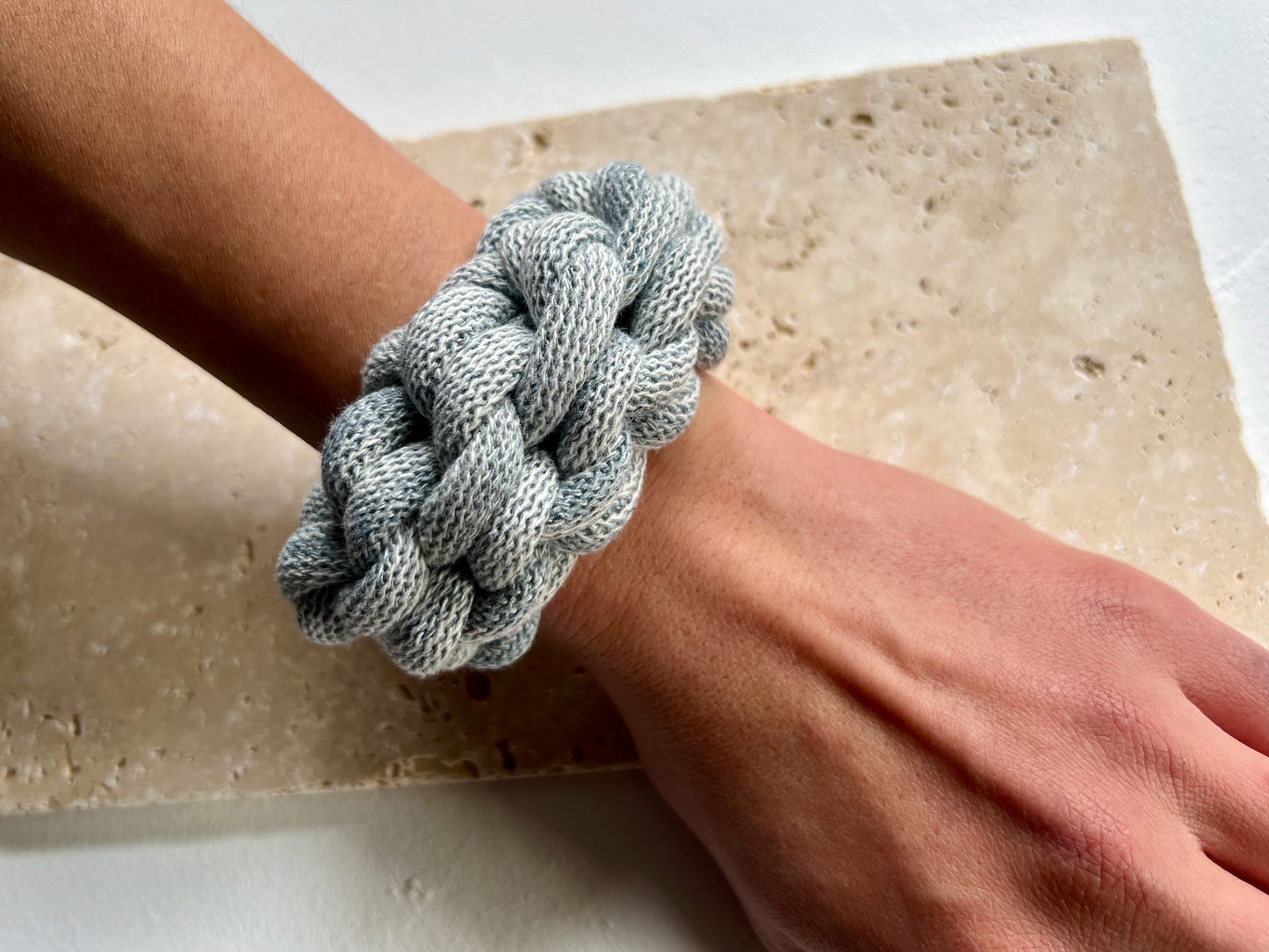 Chunky crocheted bracelet
