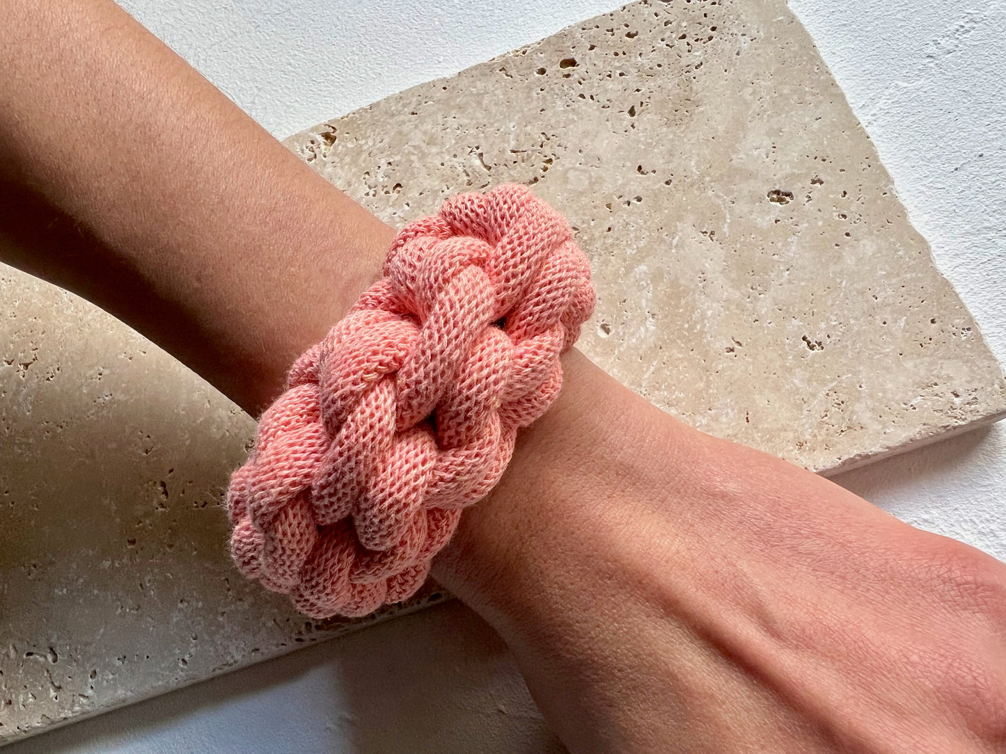 Chunky crocheted bracelet