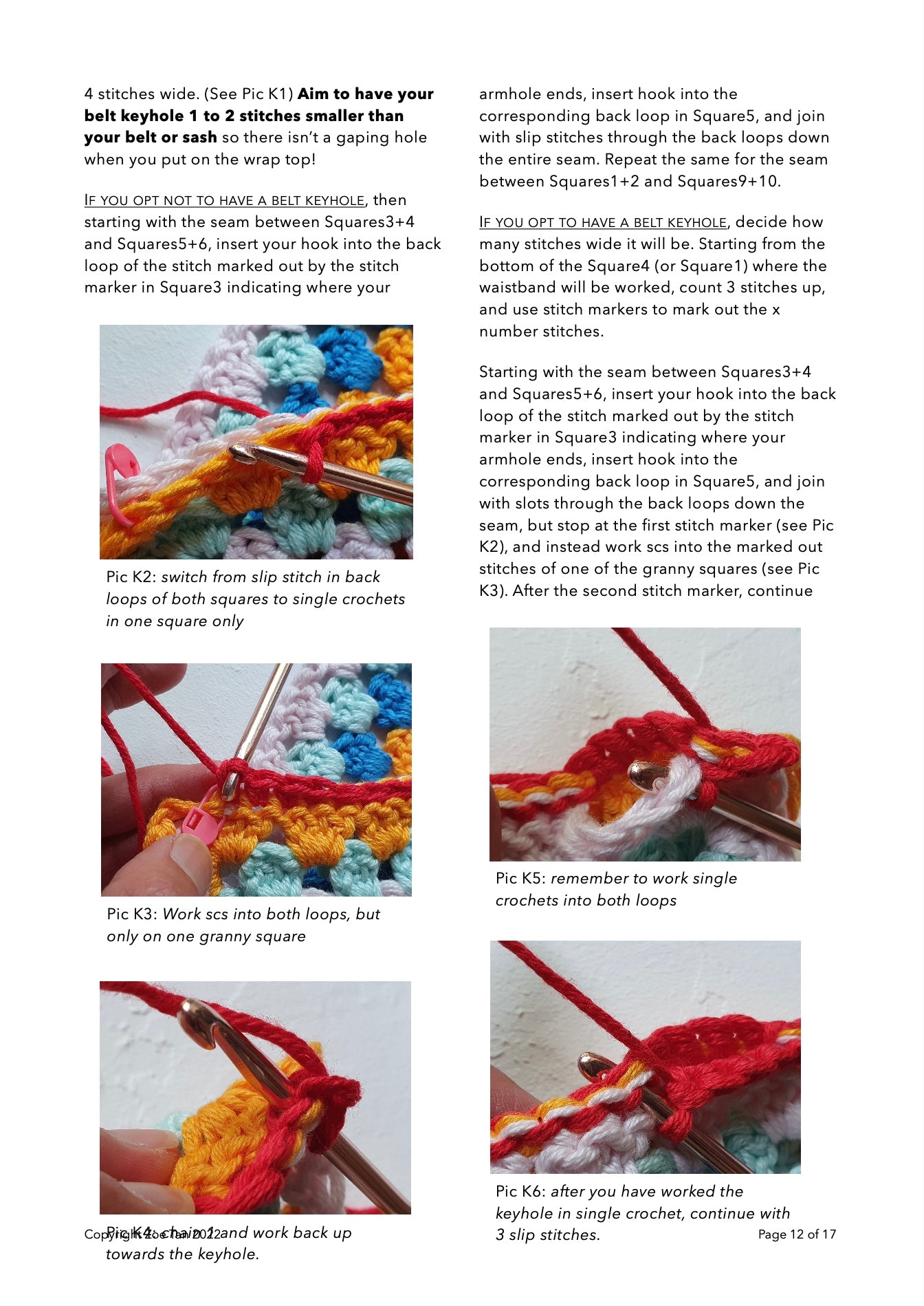 DIY crochet pattern: Rachel granny square Wrap Top