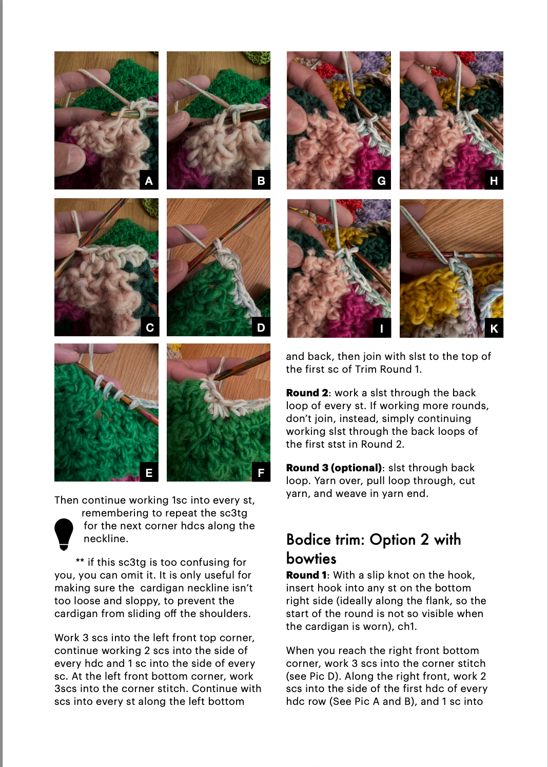 DIY crochet pattern: Eve Cardigan