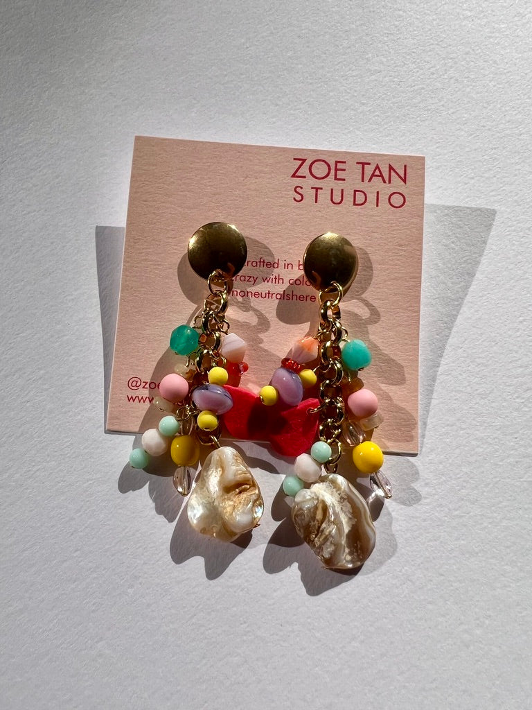 Bead cluster earrings COU