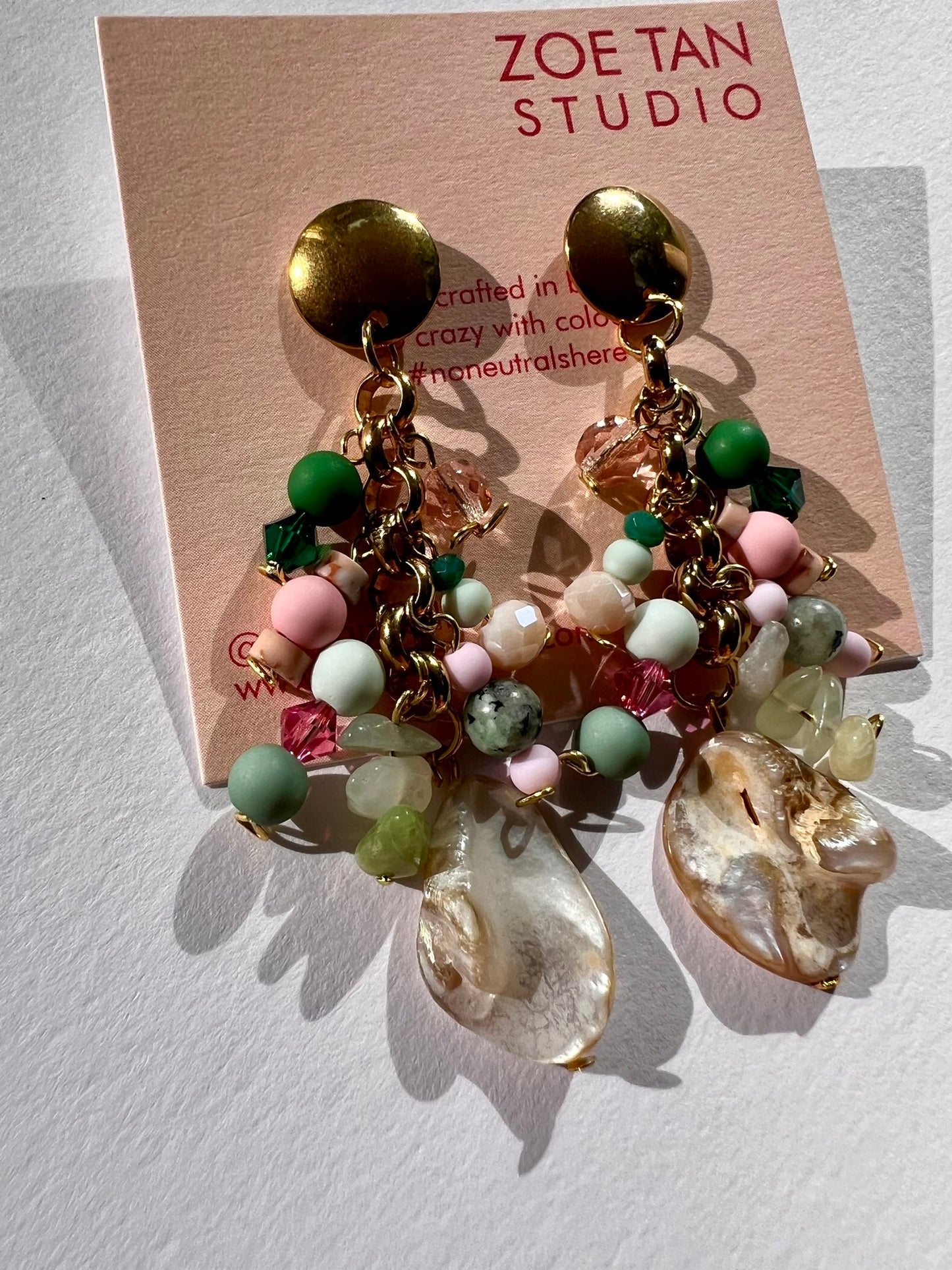 Bead cluster earrings COU