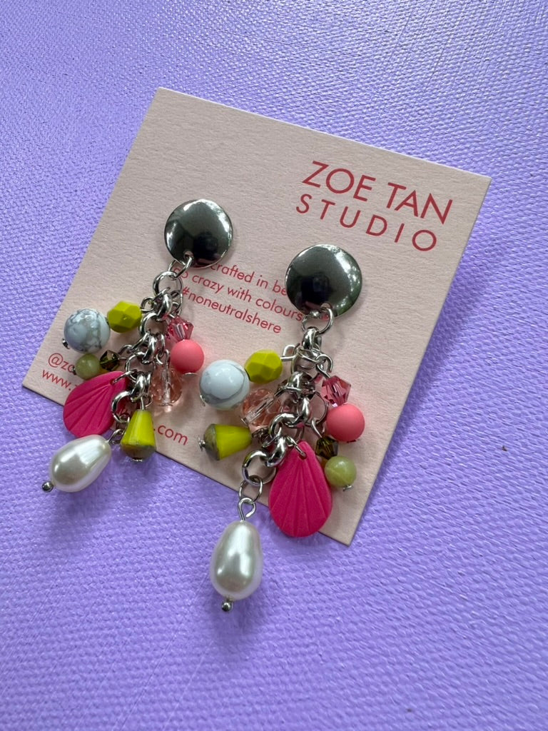 Bead cluster earrings COU