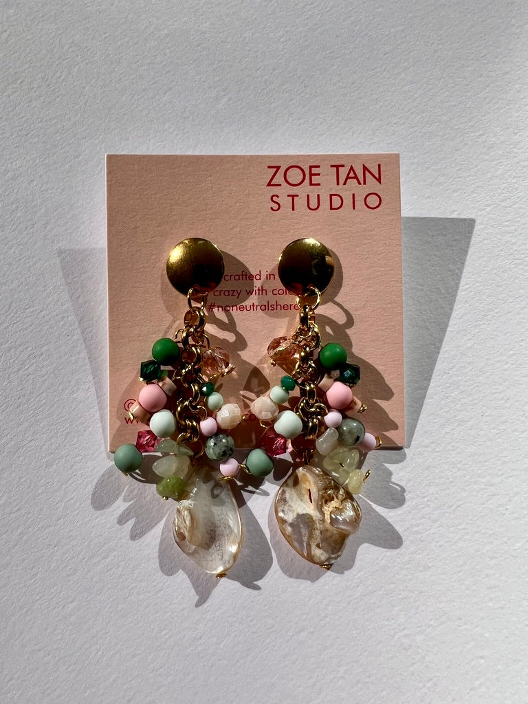 Bead cluster earrings COU