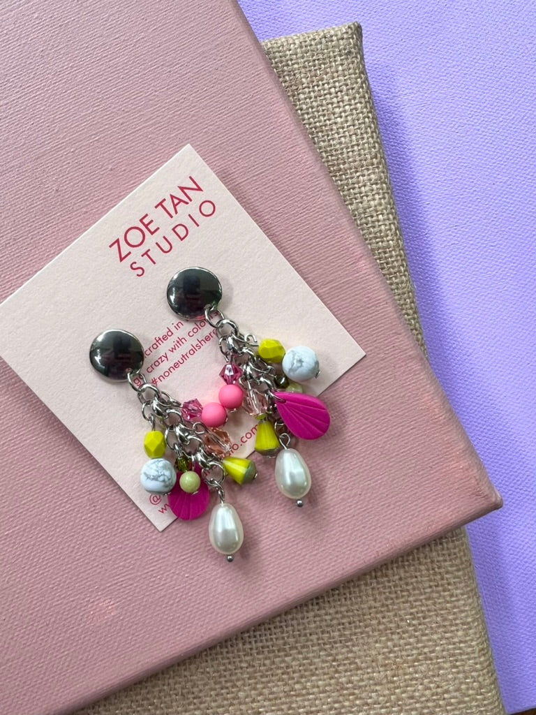 Bead cluster earrings COU