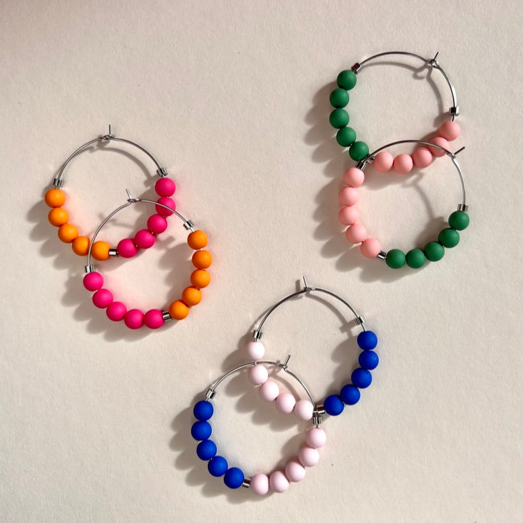 Beaded hoops BEA