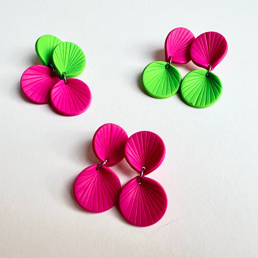 Colour-blocked earrings REI