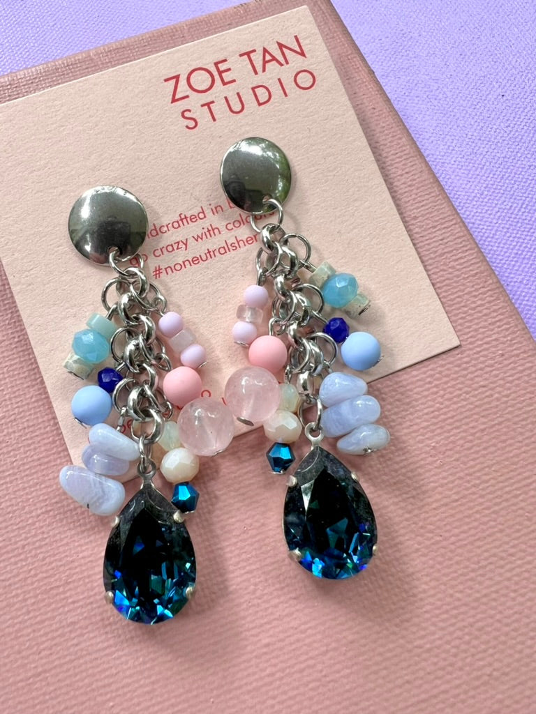 Bead cluster earrings COU