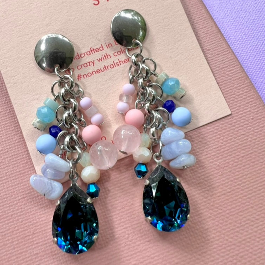 Bead cluster earrings COU