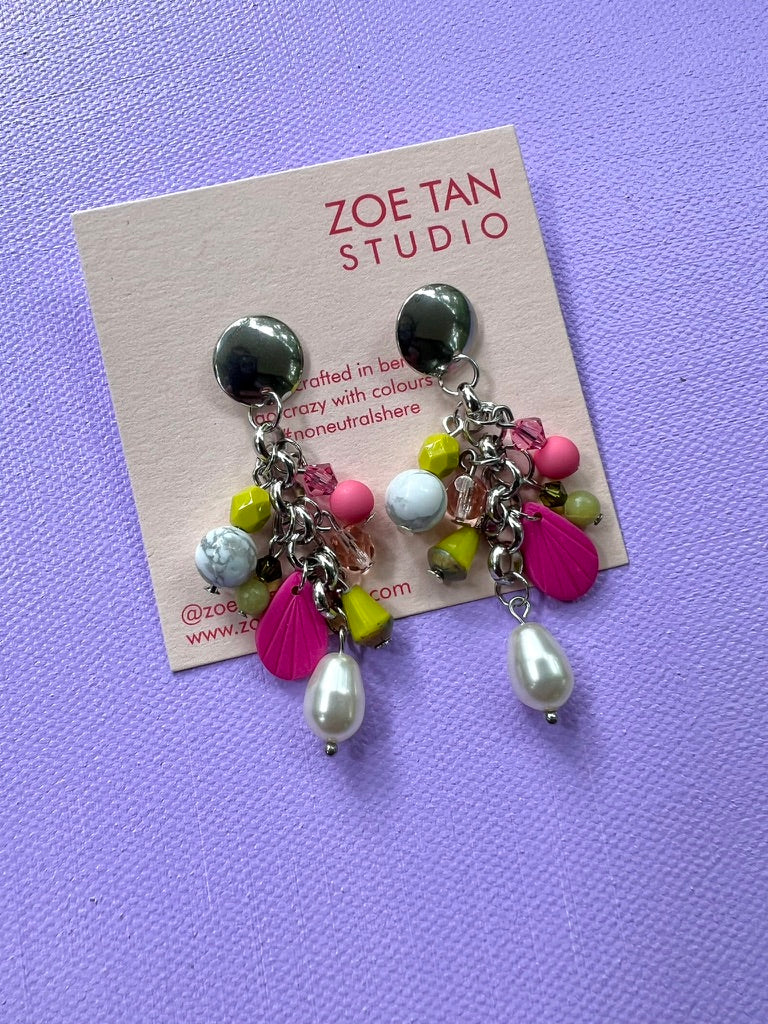 Bead cluster earrings COU