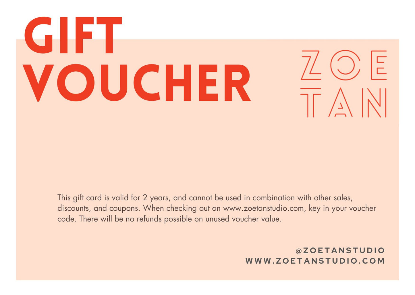 Zoe Tan Studio Gift Card