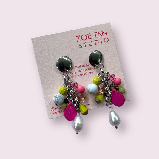 Bead cluster earrings COU