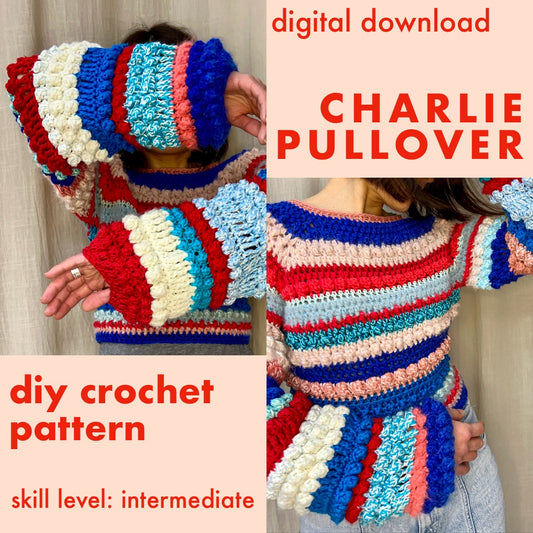 DIY crochet pattern: Charlie Pullover