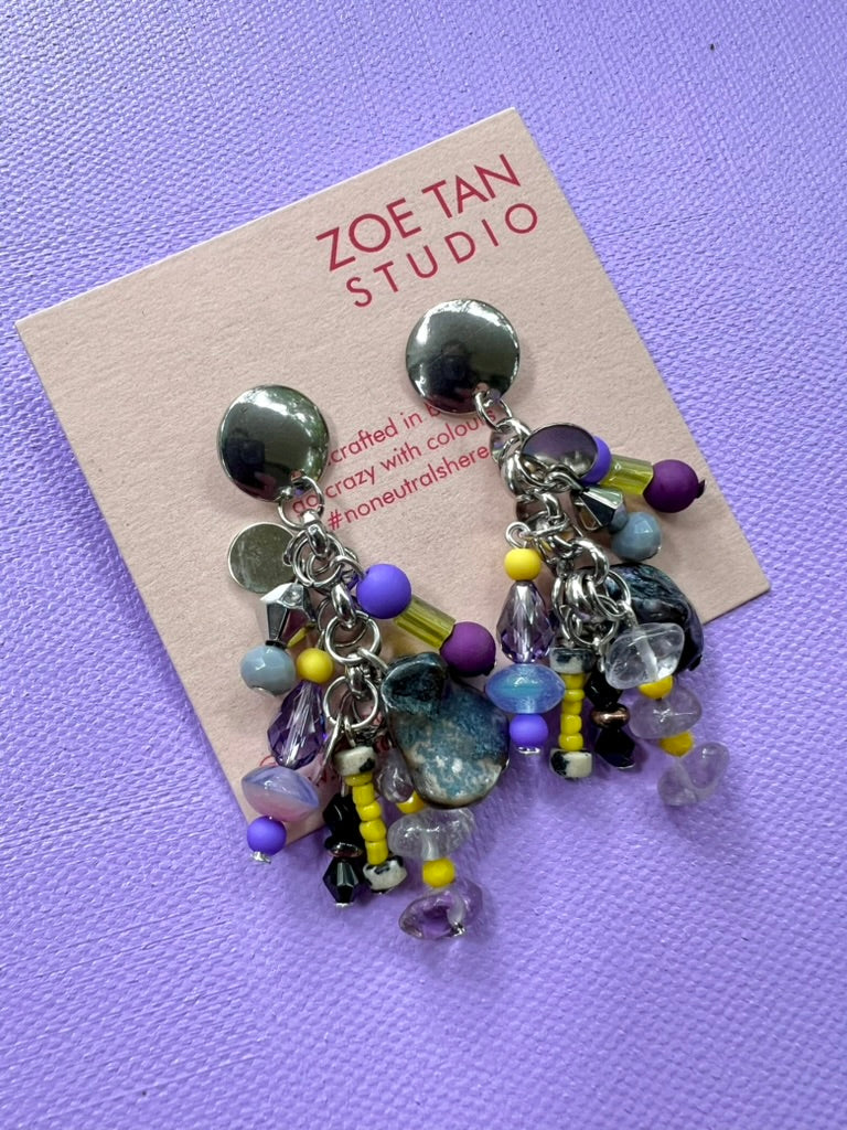 Bead cluster earrings COU