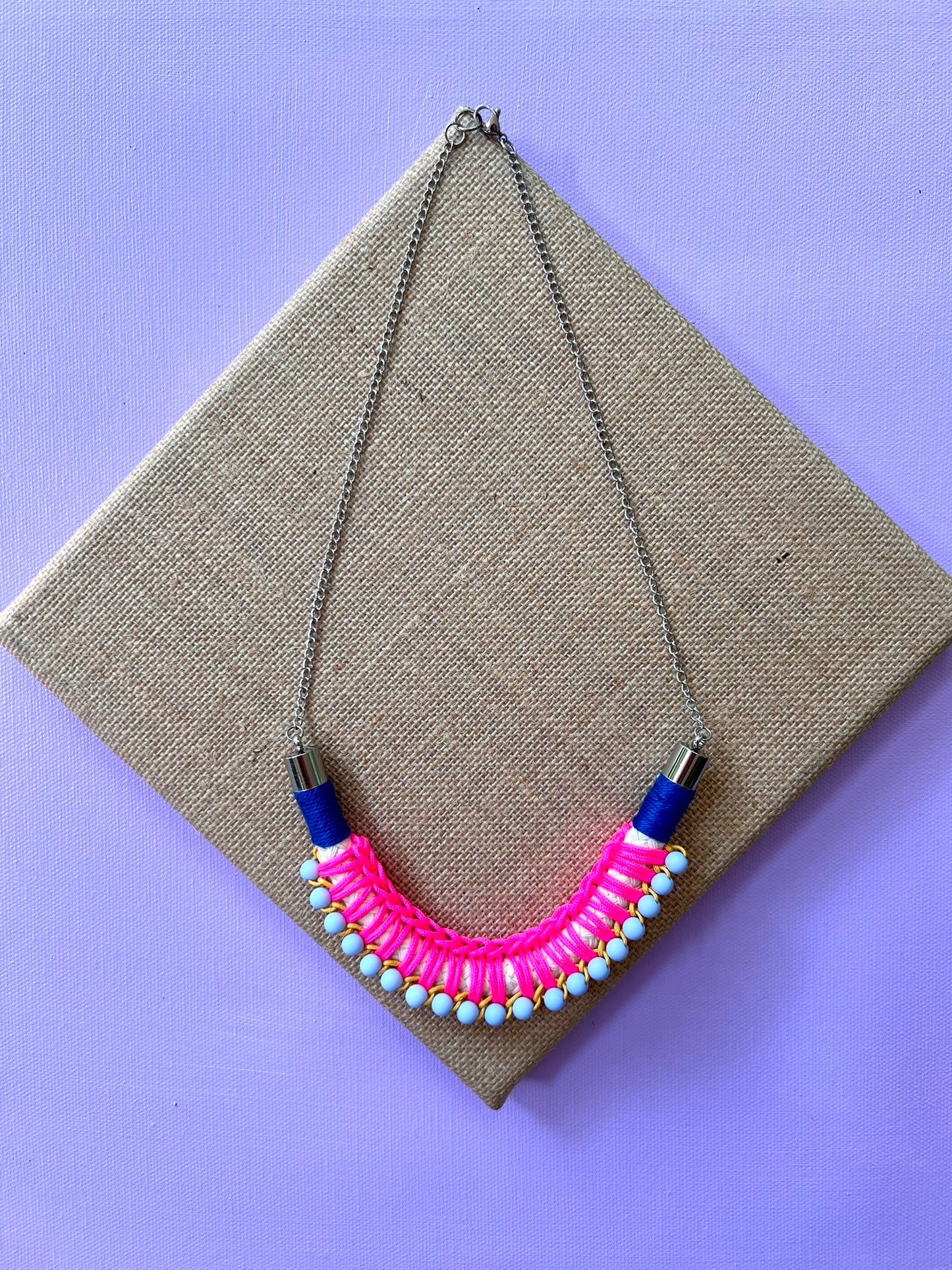 Crochet bib necklace FAY