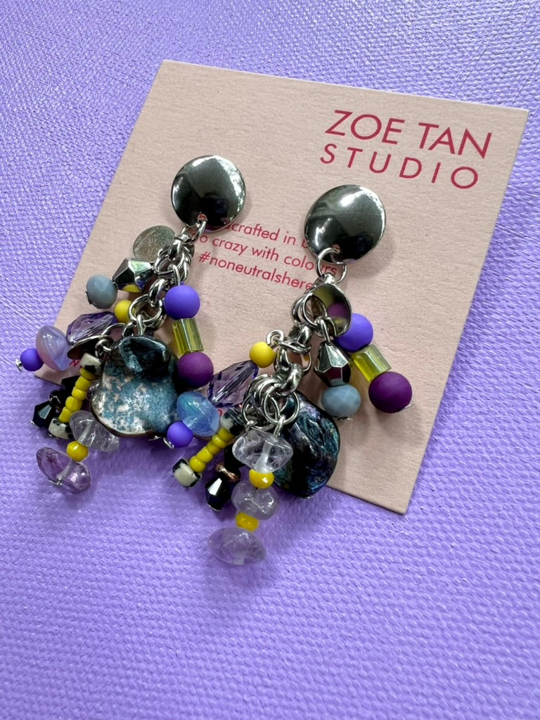 Bead cluster earrings COU