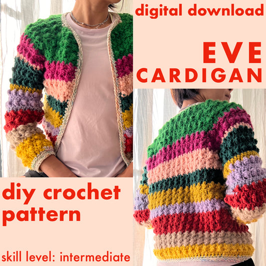 DIY crochet pattern: Eve Cardigan
