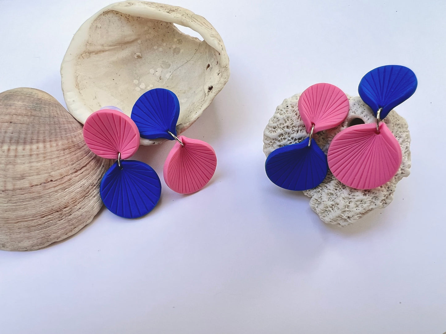 Asymmetrical colour-blocked earrings REI