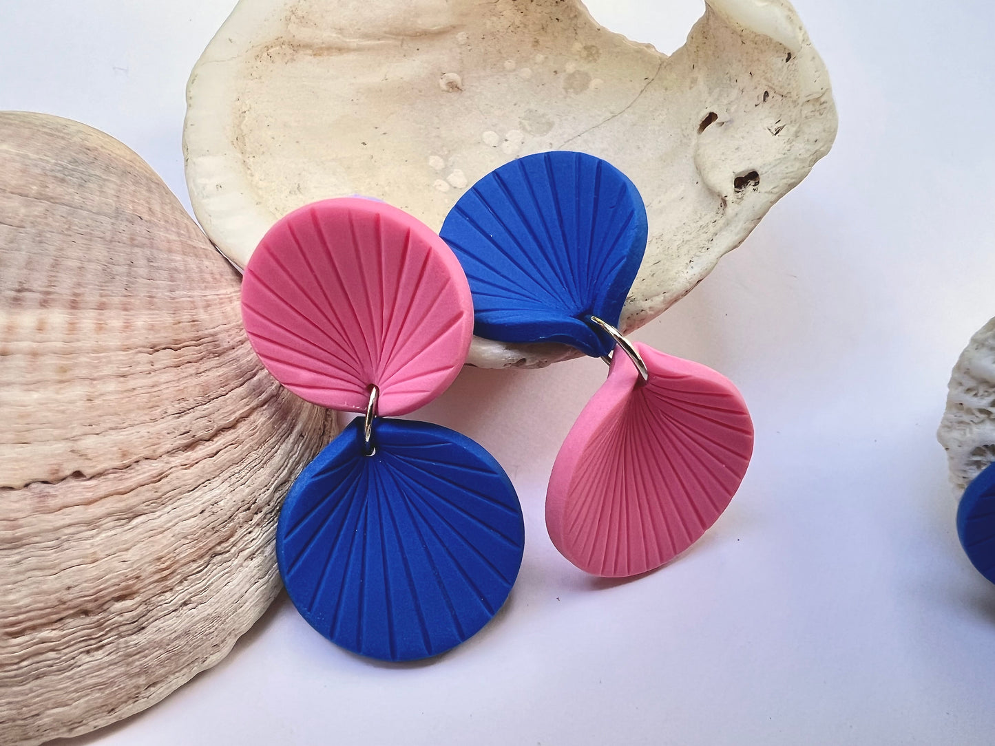 Asymmetrical colour-blocked earrings REI