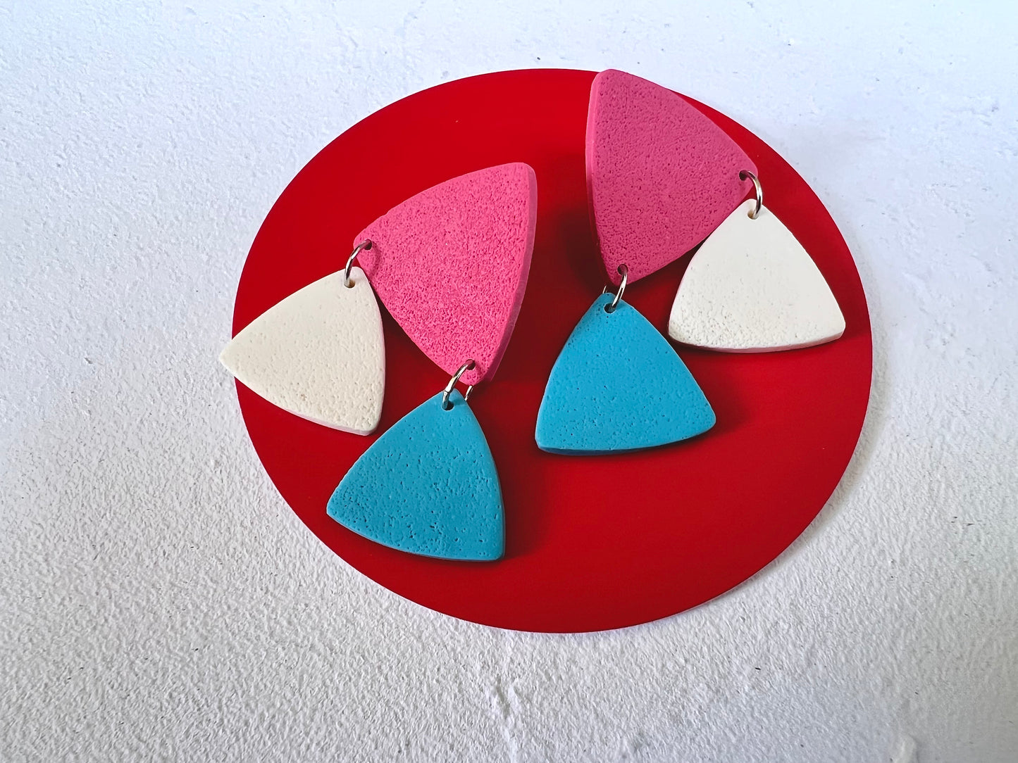 Small triangle dangle earrings TED