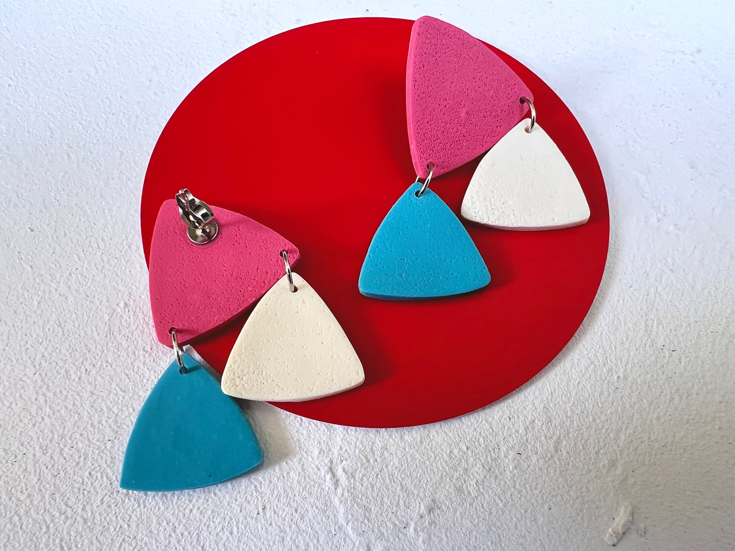 Small triangle dangle earrings TED