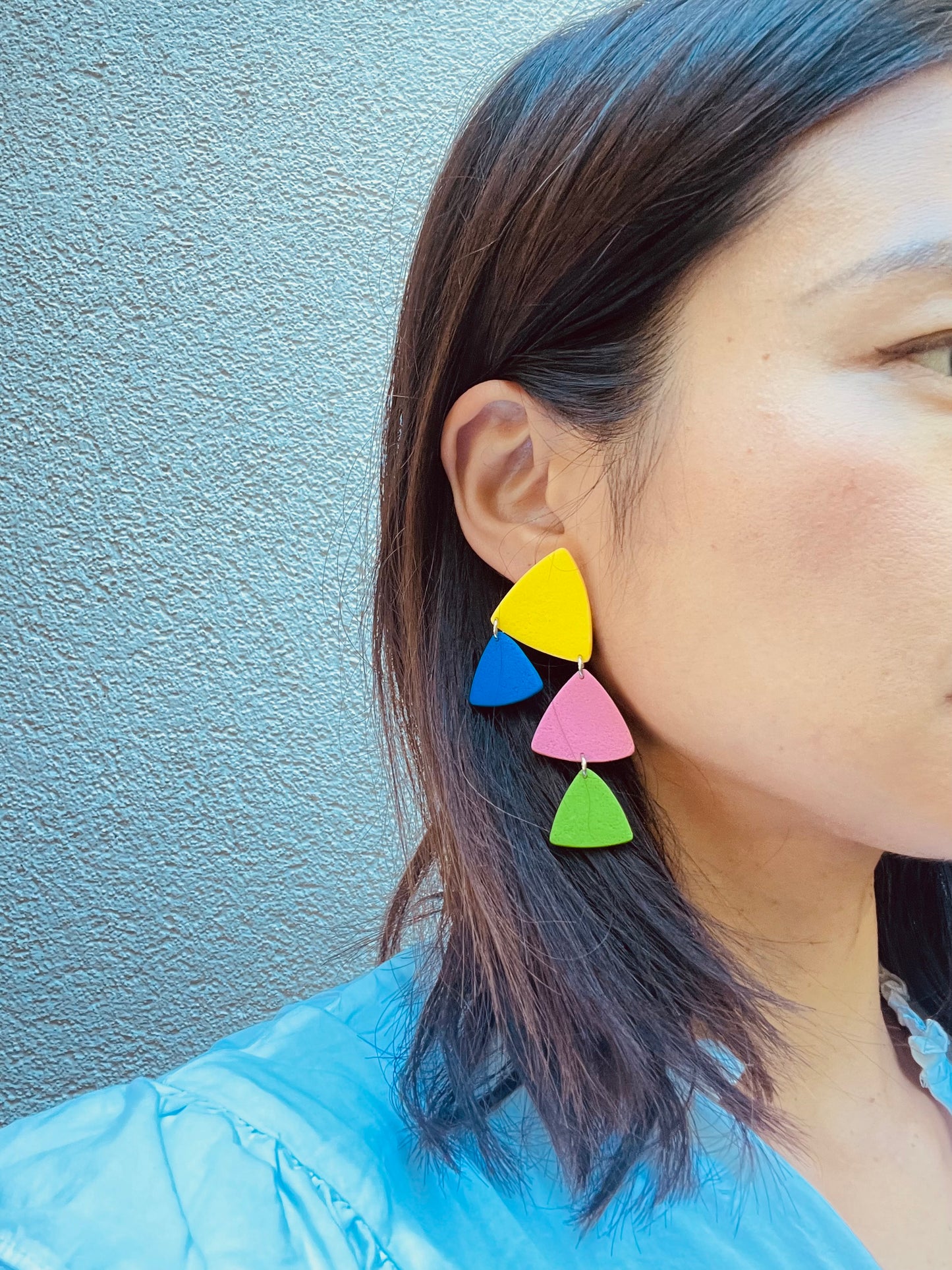 Chandelier triangle earrings TRIX