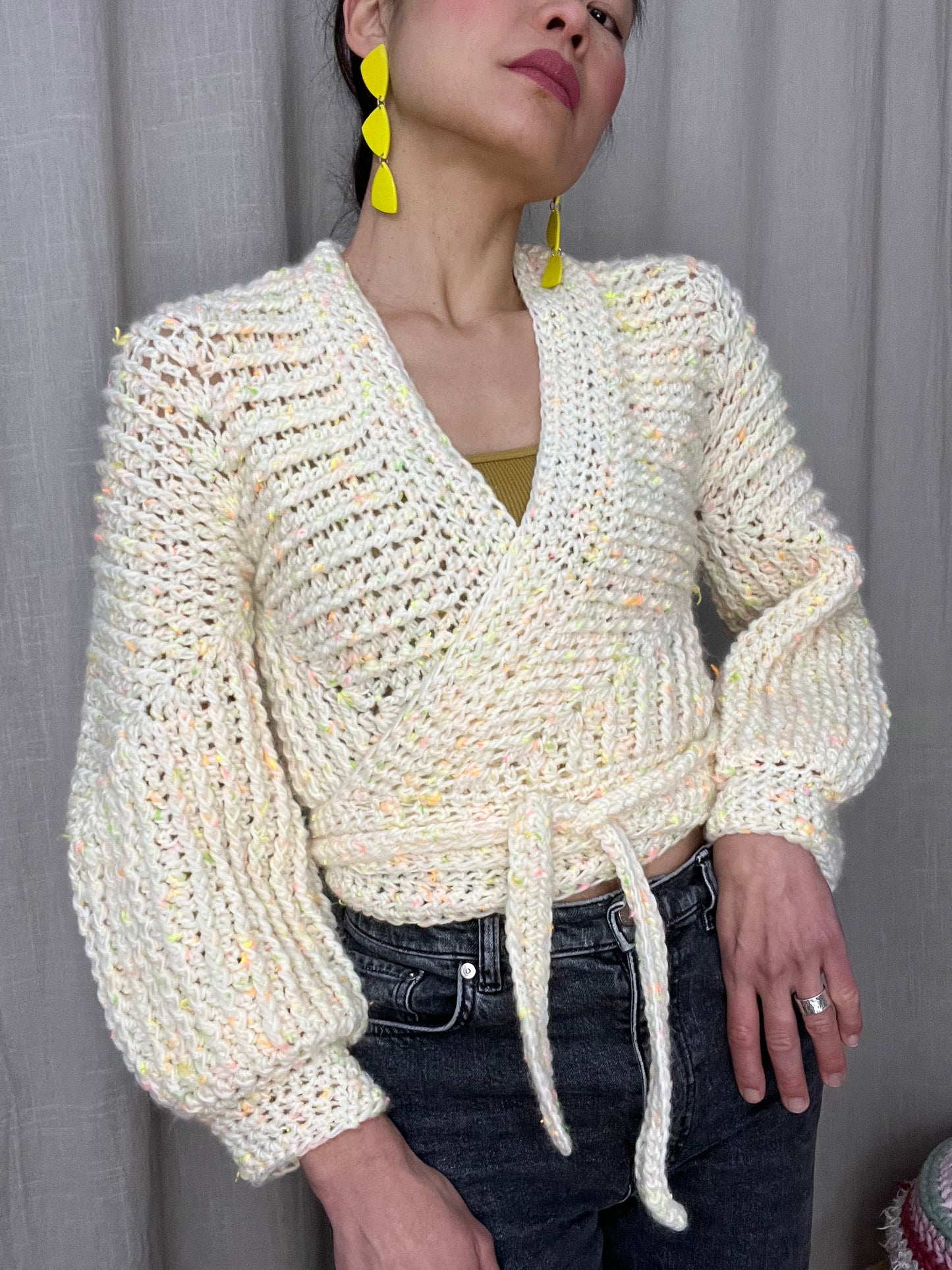 DIY crochet pattern: Ori ribbed Wrap Top