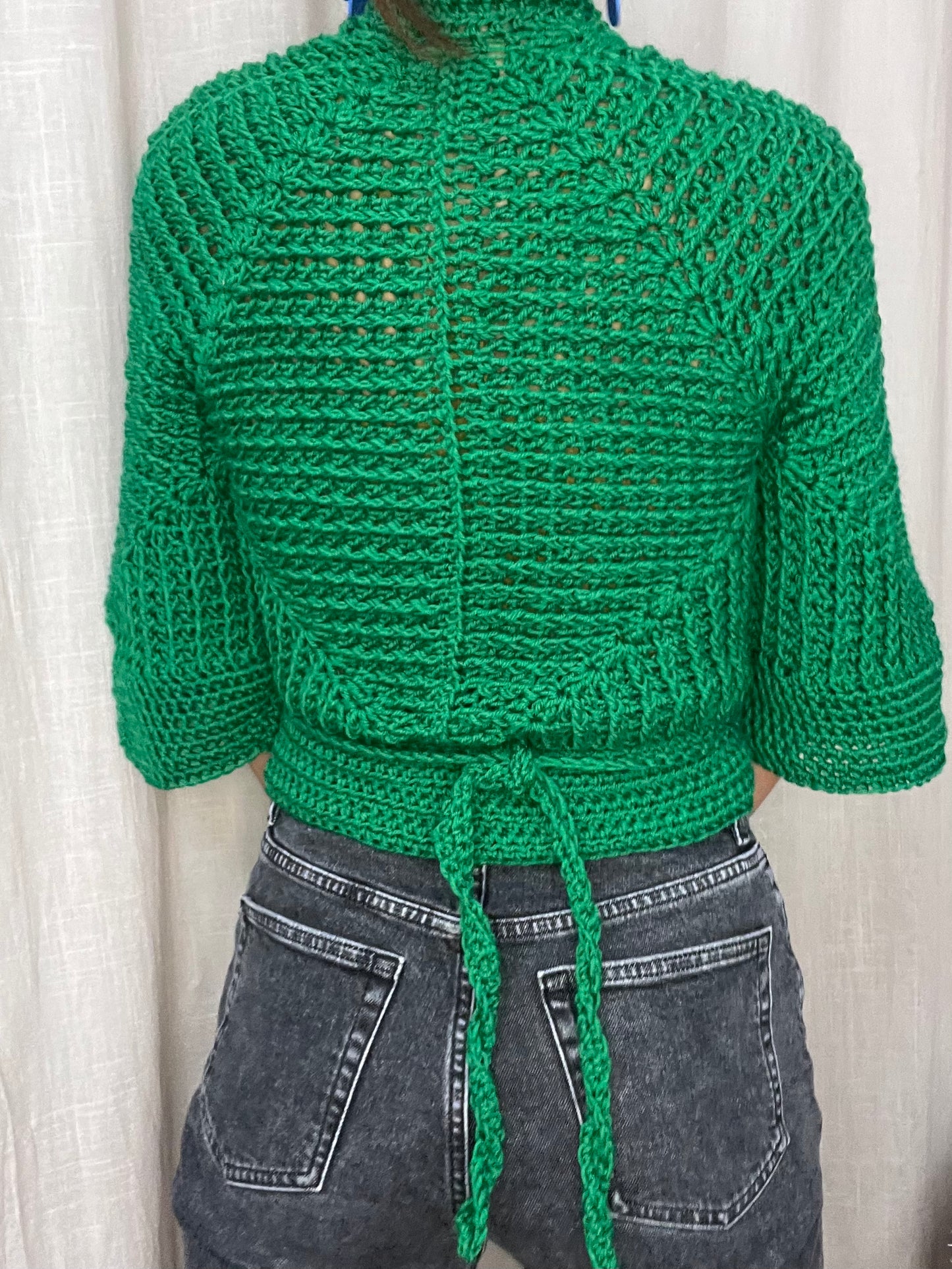 DIY crochet pattern: Ori ribbed Wrap Top