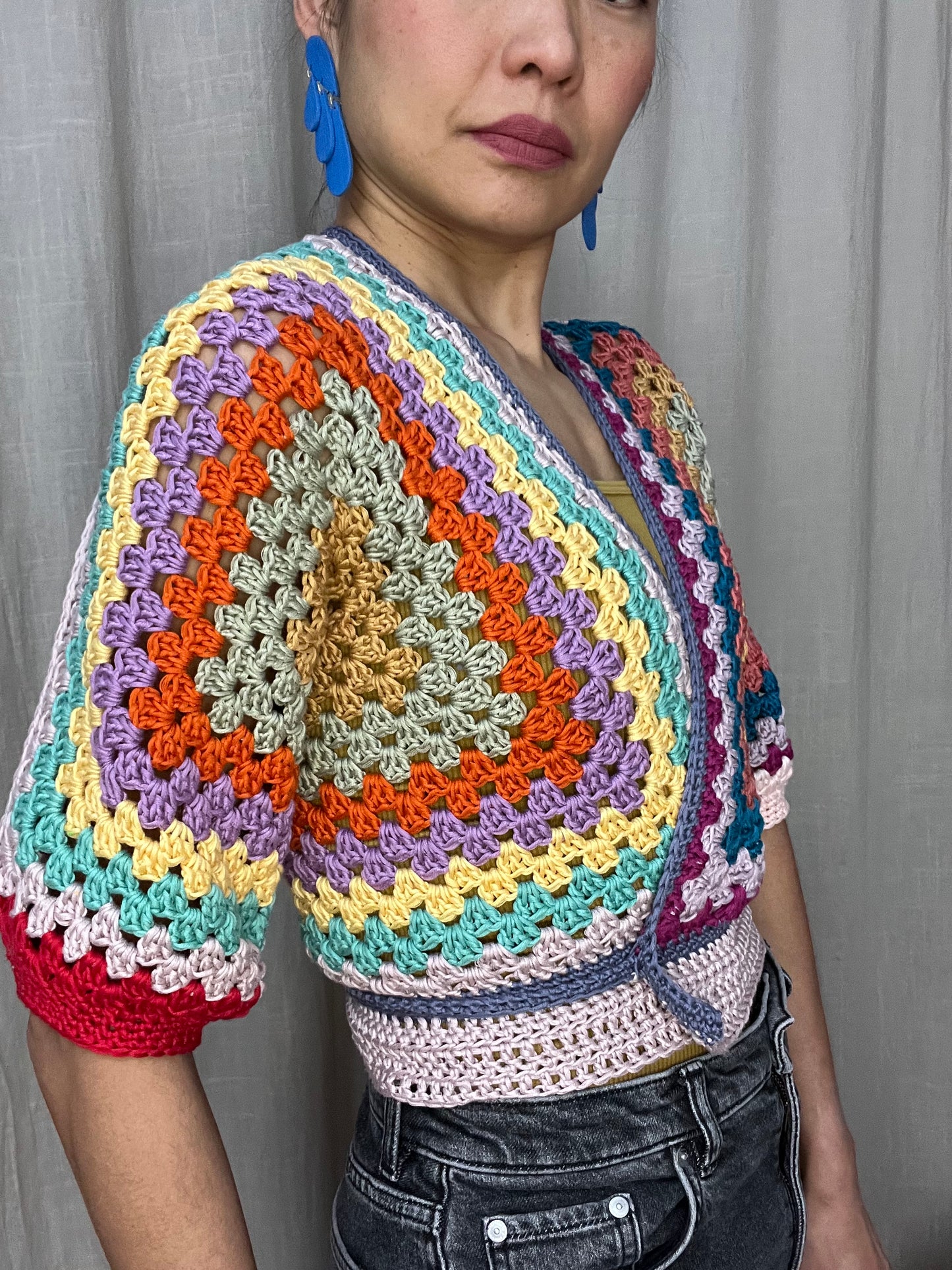 DIY crochet pattern: Bibi granny hexagon Wrap Top