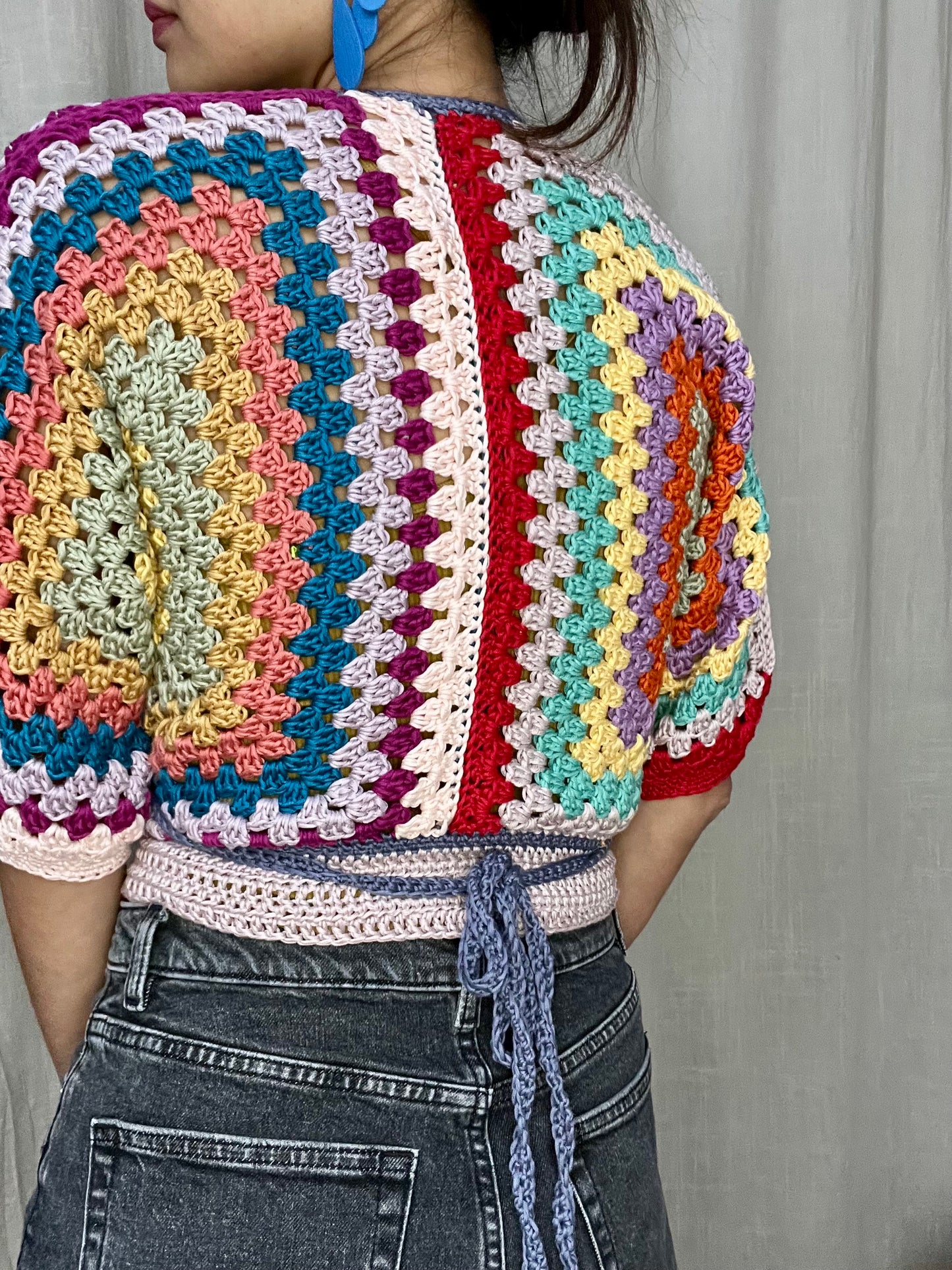 DIY crochet pattern: Bibi granny hexagon Wrap Top