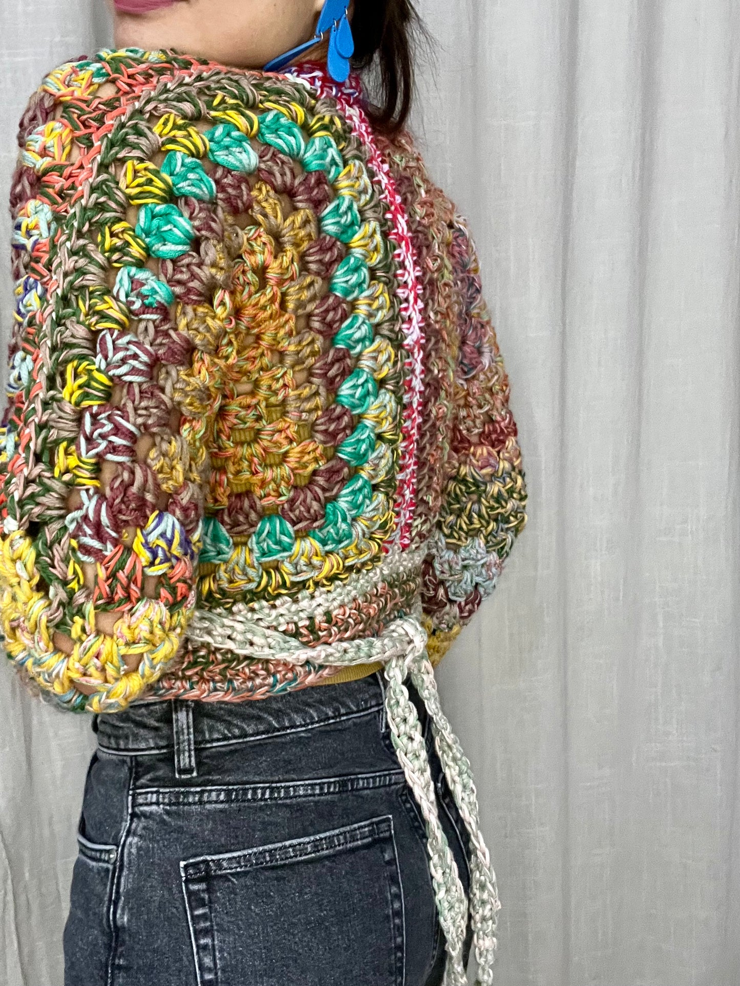 DIY crochet pattern: Bibi granny hexagon Wrap Top