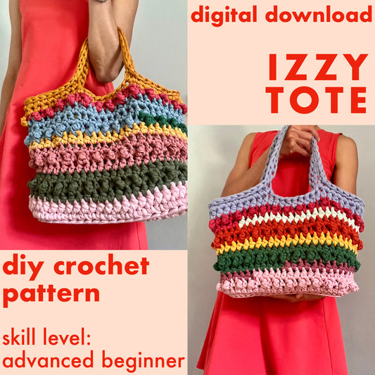 DIY crochet pattern: Izzy Tote