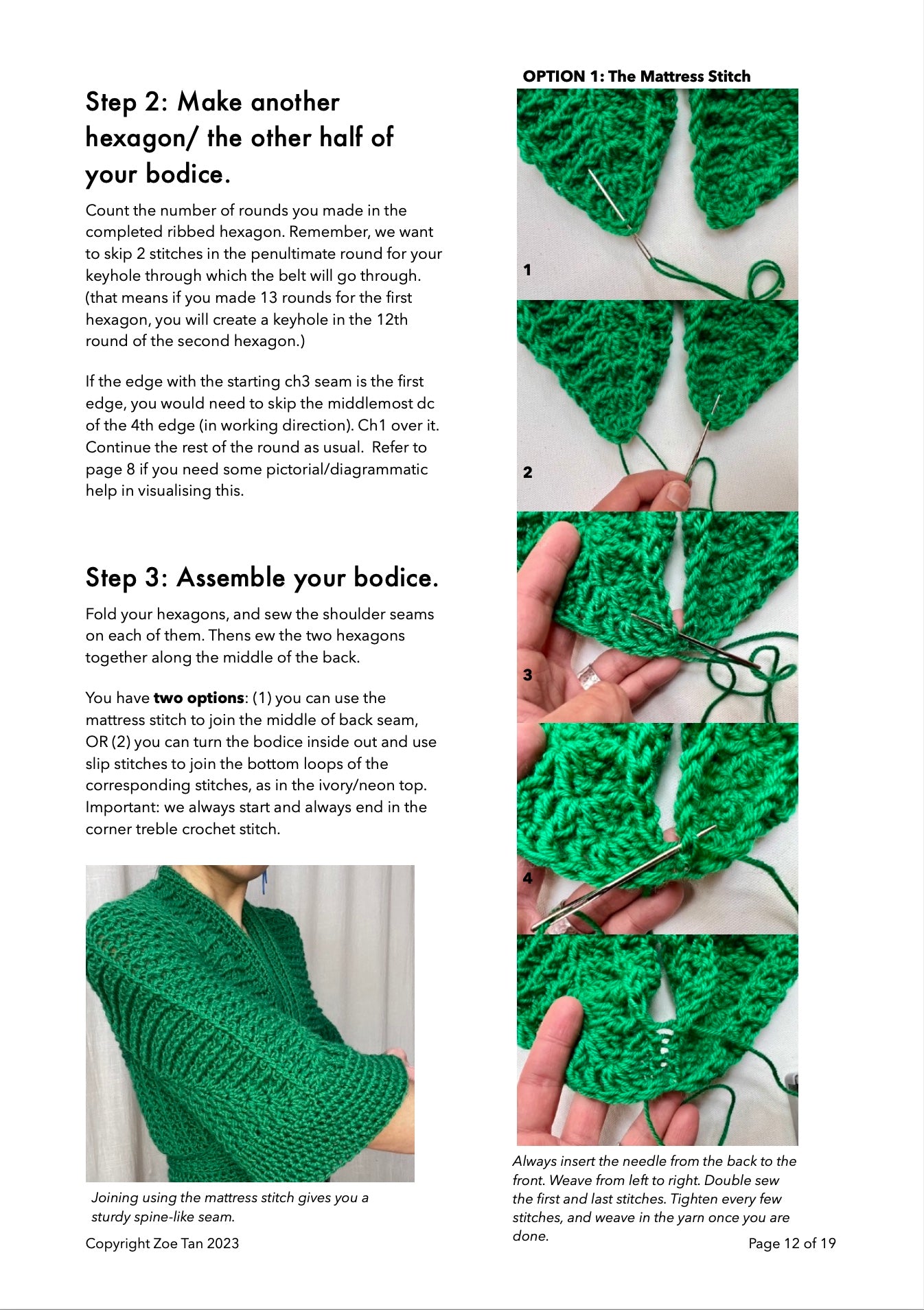 DIY crochet pattern: Ori ribbed Wrap Top