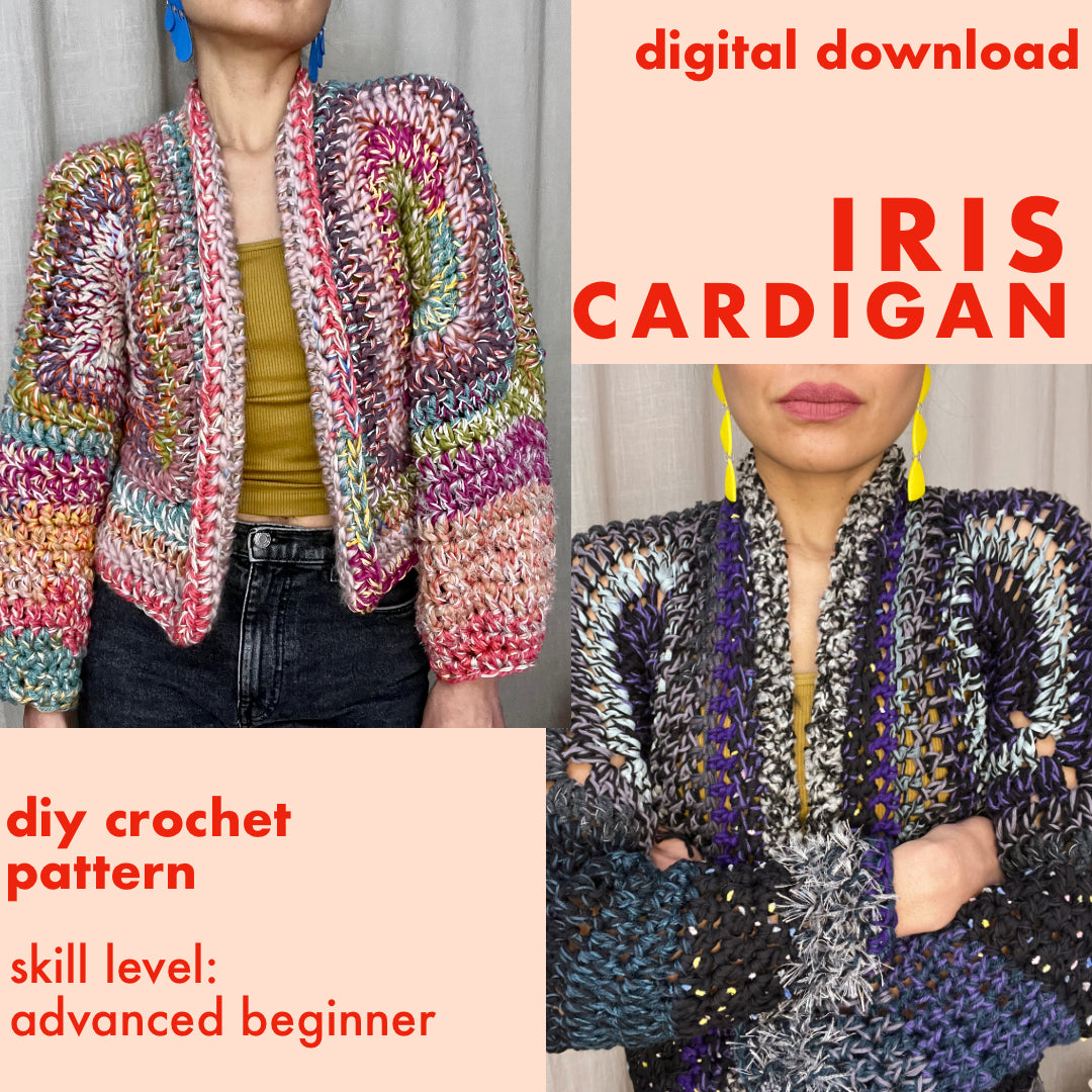 DIY crochet pattern: IRIS Cardigan