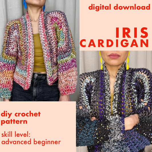 DIY crochet pattern: Iris Cardigan