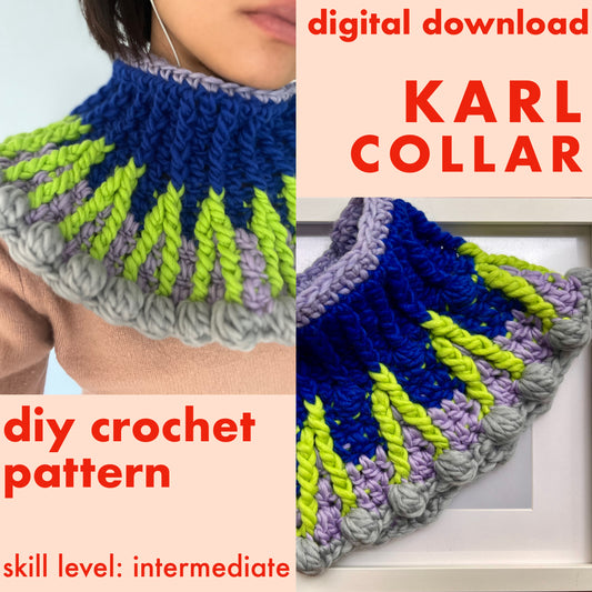 DIY crochet pattern: Karl Collar