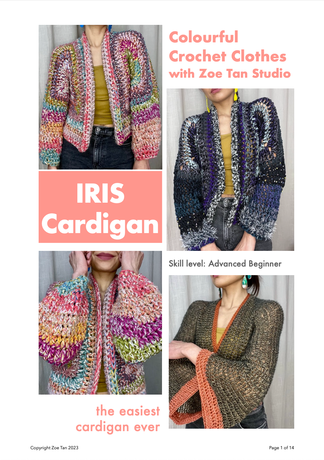 DIY crochet pattern: IRIS Cardigan