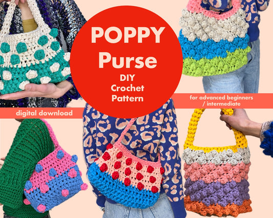 DIY crochet pattern: Poppy Purse