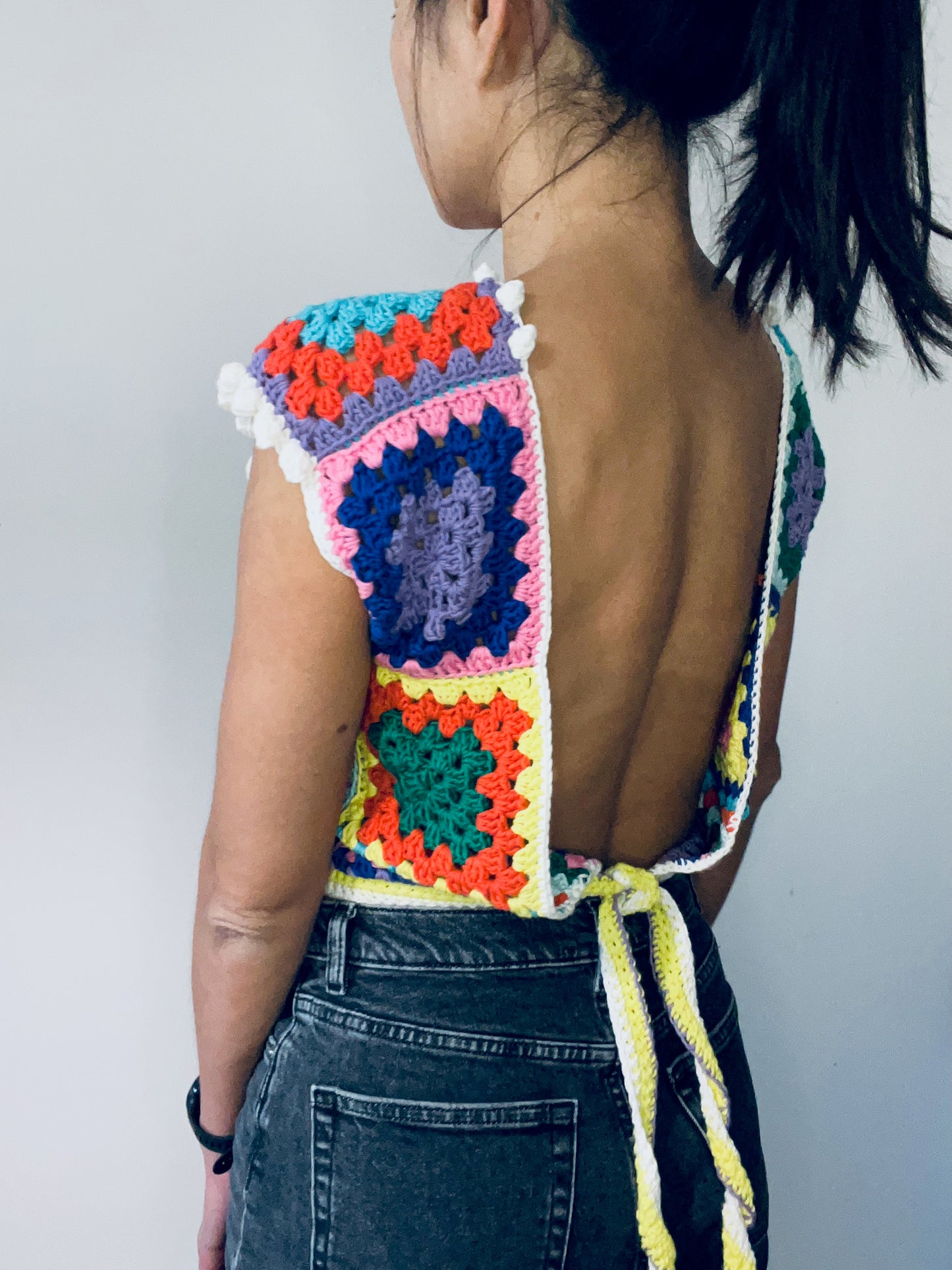 DIY crochet pattern: Justin open-back Top