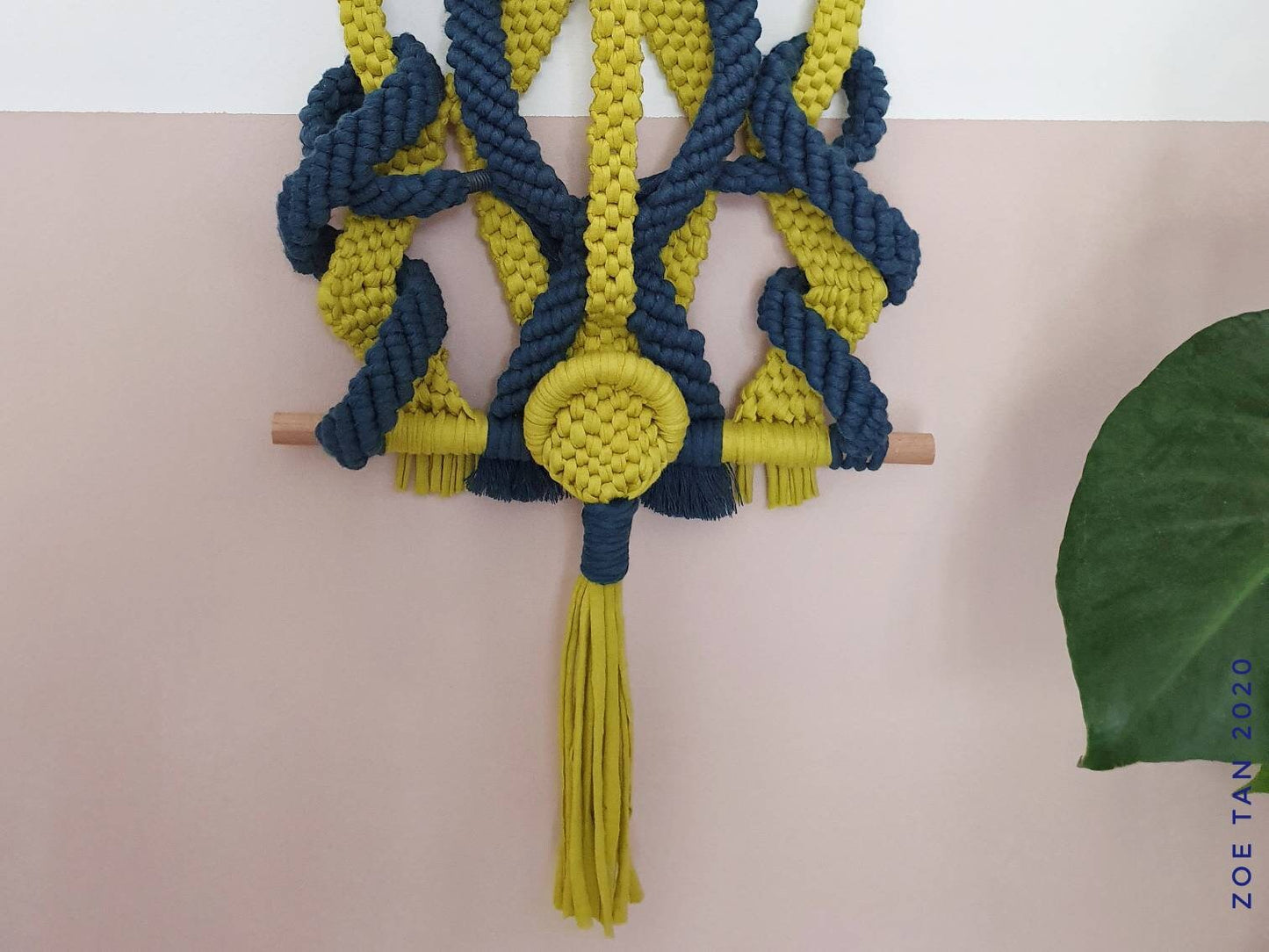 Macrame: "Strange Fruit", 2020, 36cm x 63cm