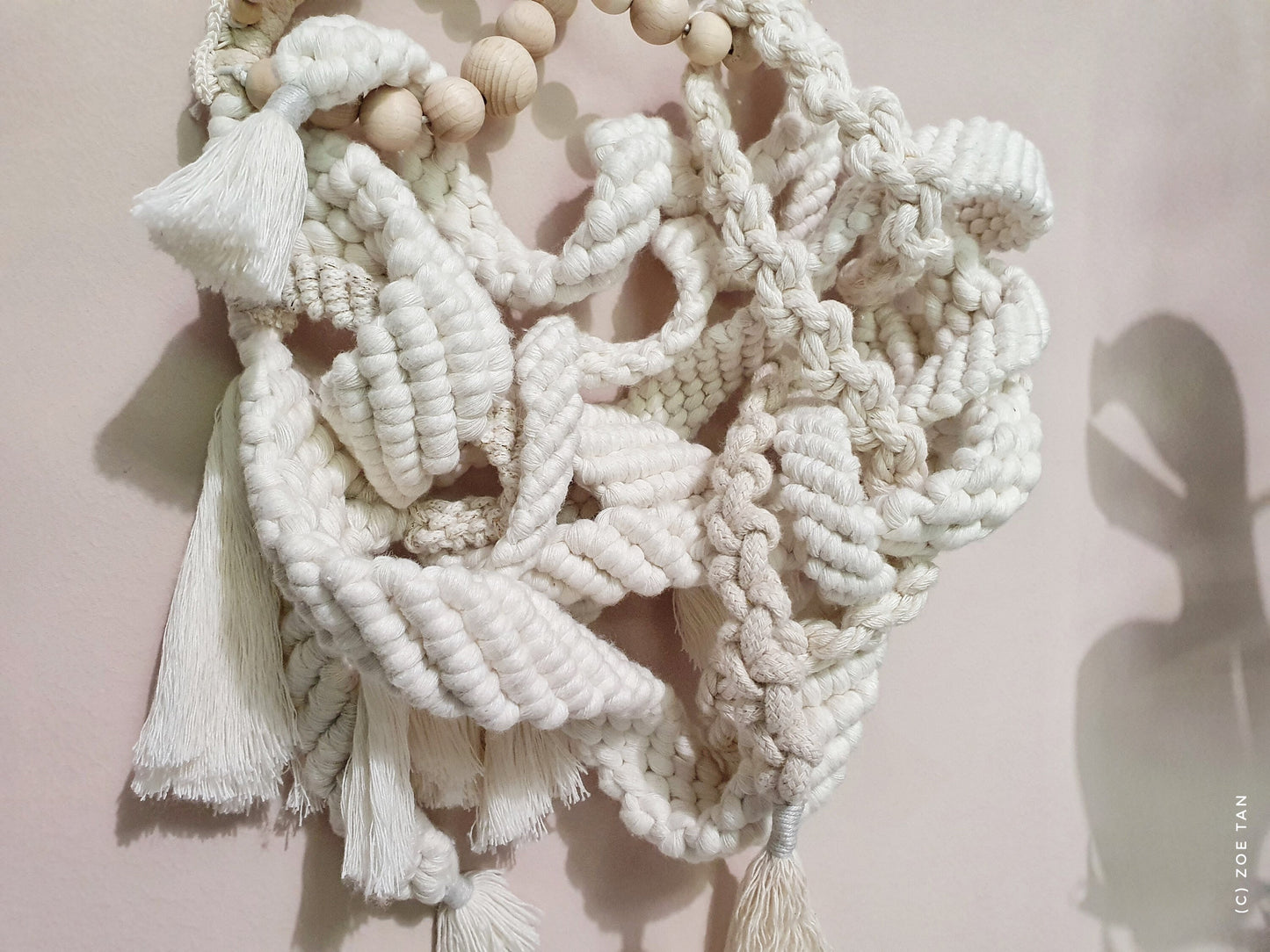 Macrame: “Discombobulated”, 2021, 25cm x 43cm