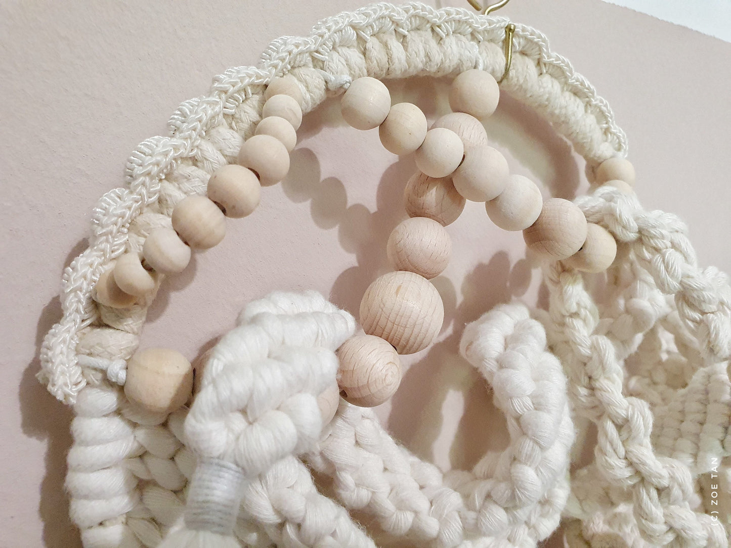 Macrame: “Discombobulated”, 2021, 25cm x 43cm