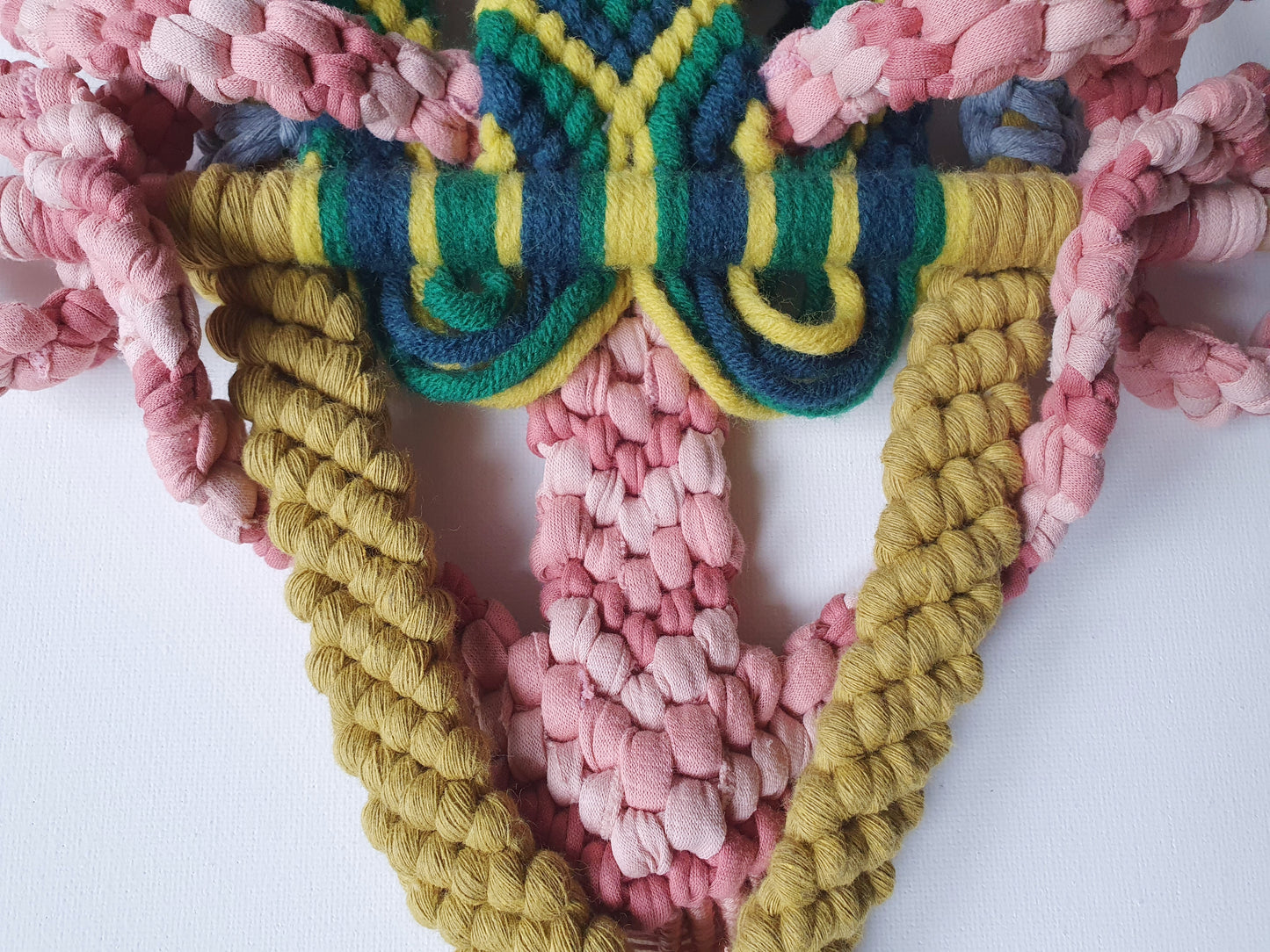 Macrame: "Ovaries”, 2021, 28cm x 64cm