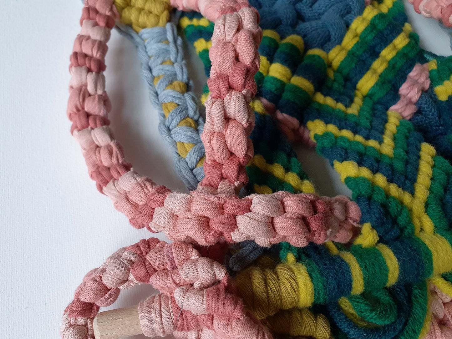 Macrame: "Ovaries”, 2021, 28cm x 64cm